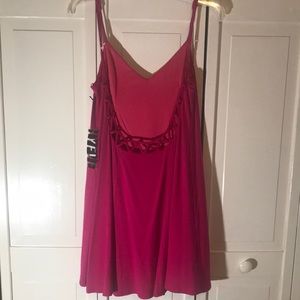 Hyfve Hot Pink Dress with Low Sexy Back